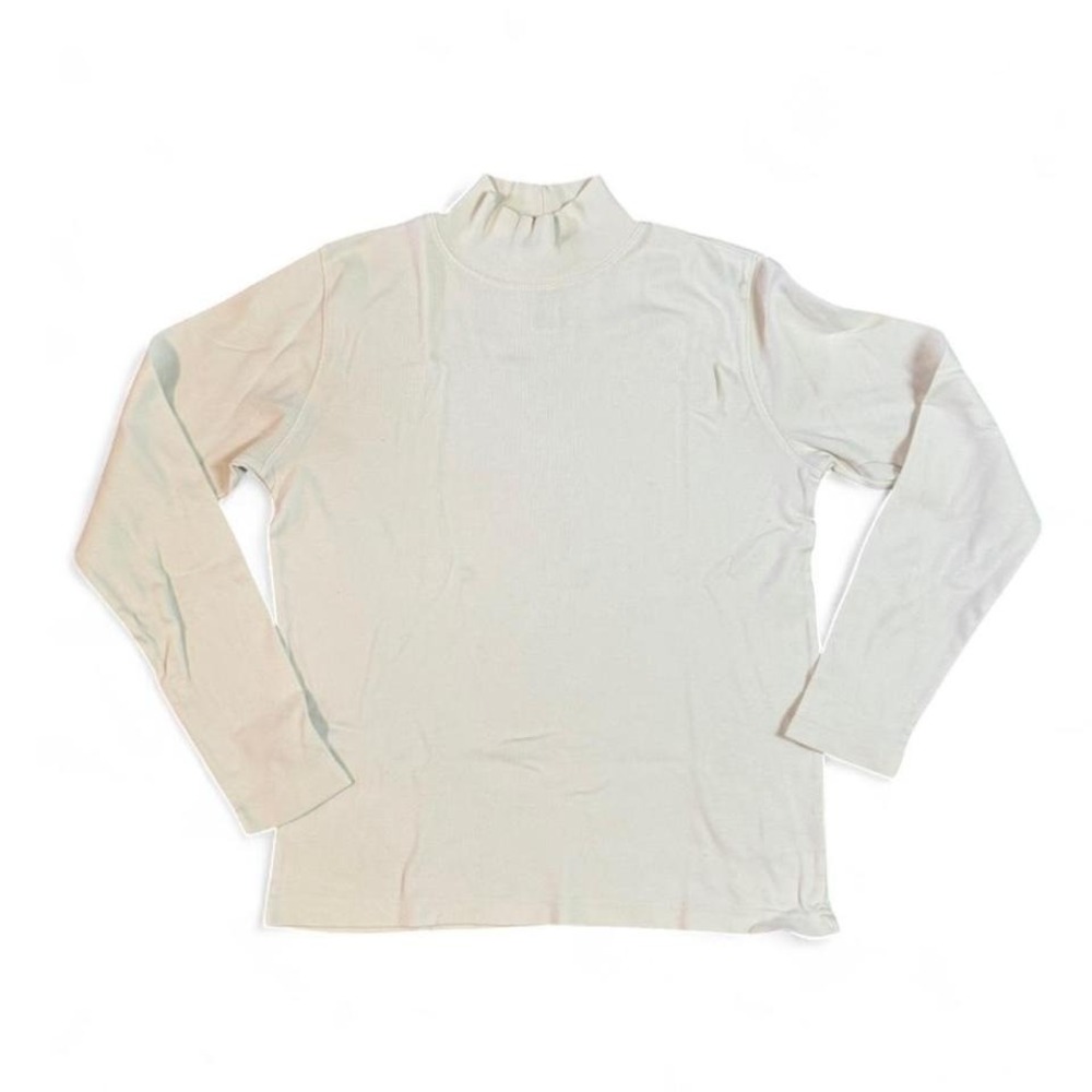 Jones New York‎ Sport Vintage cream long sleeve mock neck top size small